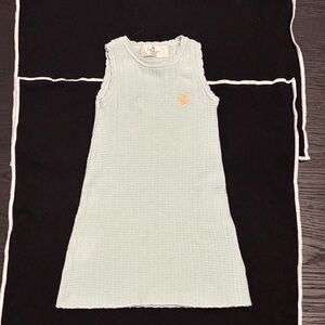 H&M Mint Green Knit Sleeveless Dress with Peach Heart